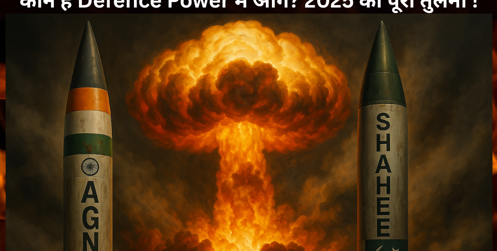 India vs Pakistan कौन है Defence Power में आगे 2025 की पूरी तुलना – Army, Missiles, Air Force, Nuclear Strength