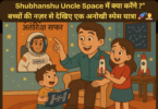 Children asking about space in Hindi